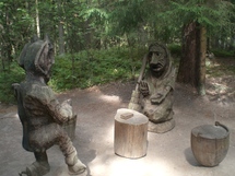 Wooden Sculptures Exposition At The Hill Of Witches (Juodkrantė)