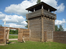 Medinis apžvalgos bokštas prie Šeimyniškėlių piliakalnio